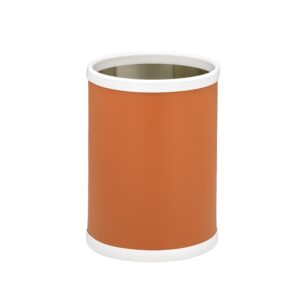 kraftware fun colors round wastebasket, 11”, spicy orange