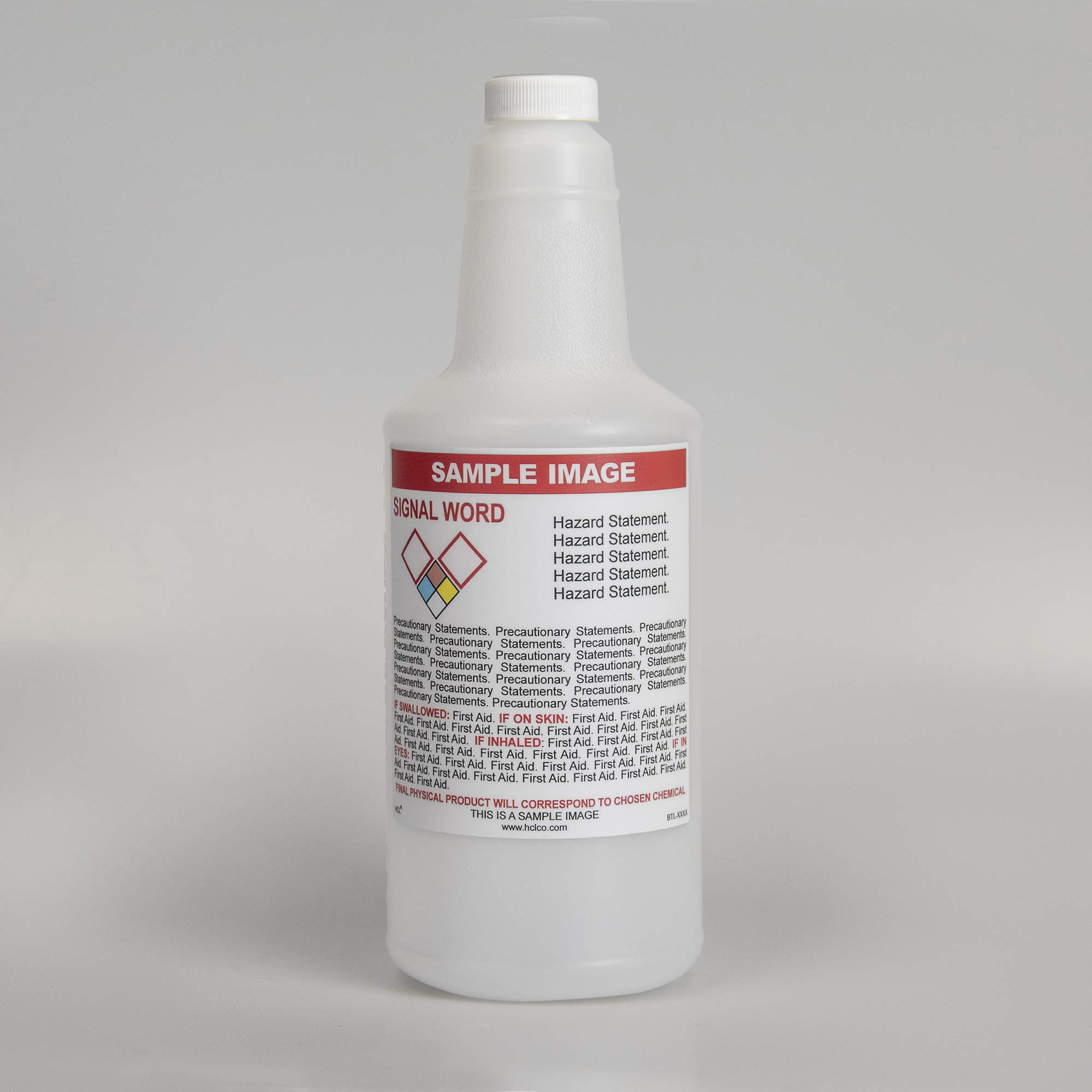 Pre-Labeled GHS Spray Bottles - Isopropyl Alcohol 70% - 16oz (Supplied Empty)