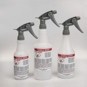 Pre-Labeled GHS Spray Bottles - Isopropyl Alcohol 70% - 16oz (Supplied Empty)