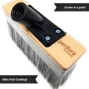 Deck Stain Brush Applicator - Deck BOSS by Perdura - 7 inch Paint Brush - Stain Seal and Paint for Floor and Fence - Brush Tool for Water and Oil Based Coatings on Wood and Concrete Rough or Smooth