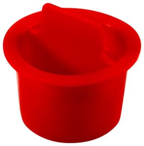 caplugs cpt-9 cpt series – plastic center pull-tab tapered plug, 1000 pack, red ld-pe, flange od 0.94" x plug id 0.788" hole protection, leak prevention, masking, painting, powder coating (99191144)