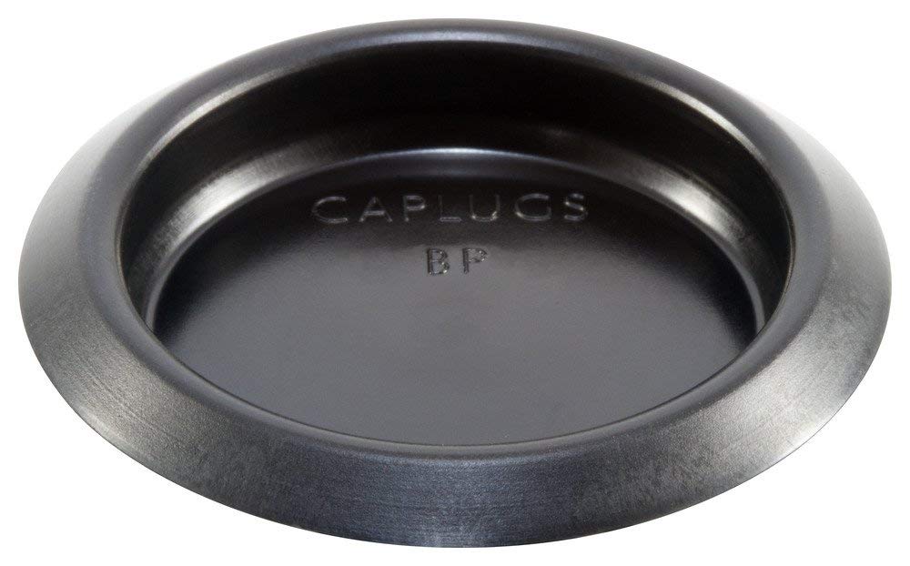 Caplugs BP-2 BP Series – Button Plug with Recessed Type Heads, 200 Pack, Black LD-PE, Hole Size 1.97-2.02" x Metal Thickness .02-.10" Plugging Holes, Auto Body, Tanks, Refrigeration Units