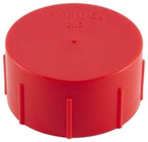 caplugs cd-6a cd series – threaded plastic cap for flared jic fittings, 1000 pack, red ld-pe, to fit thread size 5/8"-18 protective closures, dirt and moisture seals, masking, painting, plating