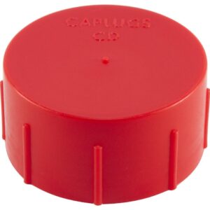 Caplugs CD-6A CD Series – Threaded Plastic Cap for Flared JIC Fittings, 1000 Pack, Red LD-PE, to Fit Thread Size 5/8"-18 Protective Closures, Dirt and Moisture Seals, Masking, Painting, Plating