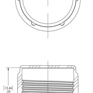 Caplugs CD-6A CD Series – Threaded Plastic Cap for Flared JIC Fittings, 1000 Pack, Red LD-PE, to Fit Thread Size 5/8"-18 Protective Closures, Dirt and Moisture Seals, Masking, Painting, Plating