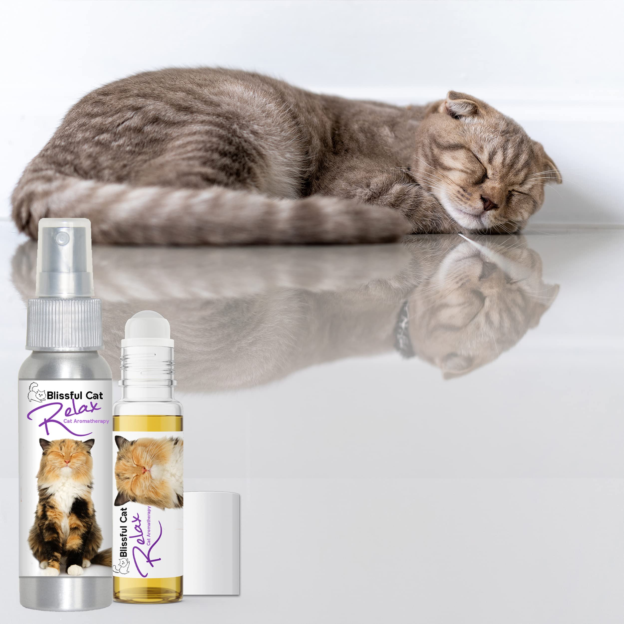 The Blissful Cat Relax Aromatherapy Roll On for Your Cat's Anxiety, 0.45-Ounce