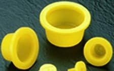 Caplugs QWF31Q1 Plastic Tapered Cap and Plug with Wide Thick Flange WW-WF-31, PE-LD, Cap OD 1.731" Plug ID 1.975", Yellow (Pack of 100)