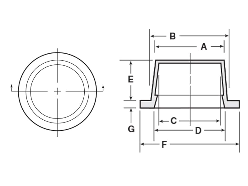 Caplugs WW-17 WW Series – Plastic Tapered Cap & Plug with Wide Thick Flange, 200 Pack, Yellow LD-PE, Cap OD 1.377" x Plug ID 1.603" Threaded and Non-Threaded Protection, Masking (99191394)