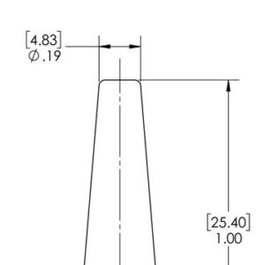 Caplugs 99390050 Plastic Tapered Plug. Max Hole Dimension TP-11, Vinyl, Medium Hole Dimensions .31" Mini Hole Dimensions .19" Length 1.000", Grey (Pack of 50)