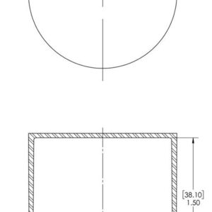 Caplugs SC-428 SC Series – Plastic Sleeve Cap for Tube Ends, 10 Pack, Red LD-PE, 1.375" W x 1.50" L Threaded and Non-Threaded Tubing, Rods, Masking, Painting, Plating, Grit-Blasting (Z428Q2)