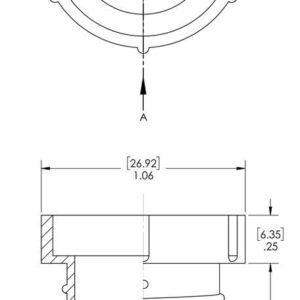 Caplugs PD-100 PD Series – Plastic Threaded Plug for Flared JIC Fittings, 500 Pack, Red LD-PE, Thread Size 7/8"-14 Open End Protection, Leak Prevention, Automotive, Hydraulic Systems (99191185)