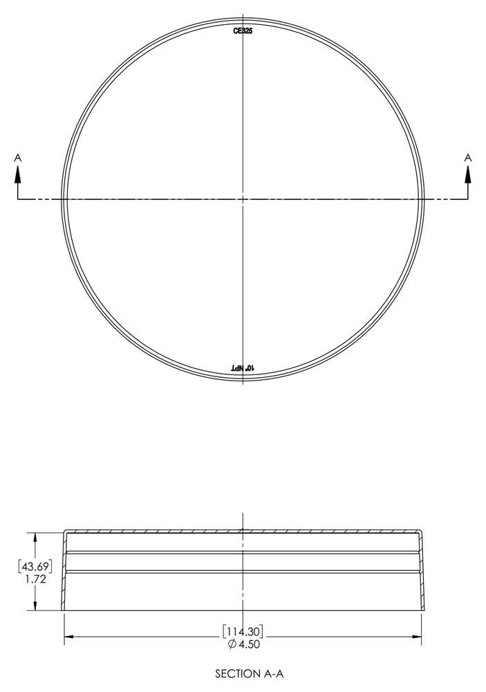 Caplugs CE-320 CE Series – Plastic Cap for Threaded Pipe Ends, 45 Pack, Black LD-PE, Pipe Thread Size NPT 4" Protective Closures, Dust & Moisture Seals, Construction, Manufacturing (QCE3201AA1)