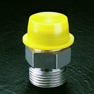 Caplugs WW-17 WW Series – Plastic Tapered Cap & Plug with Wide Thick Flange, 200 Pack, Yellow LD-PE, Cap OD 1.377" x Plug ID 1.603" Threaded and Non-Threaded Protection, Masking (99191394)