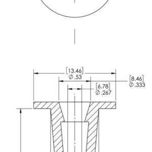 Caplugs T-2X T Series – Plastic Tapered Cap and Plug, 1000 Pack, Red LD-PE, Cap OD 0.267" x Plug ID 0.396" Protective Closures, Dust and Moisture Seals, MIL Spec, SAE Fittings, Hydraulic, EZ Remove