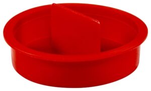 caplugs qcpt19q1 plastic center pull tab tapered plug. cpt-19, pe-ld, cap od 1.94" plug id 1.784", red (pack of 200)