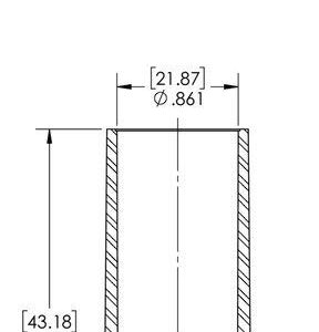 Caplugs 99191511 Plastic Long-Threaded Connector Cap RCL-10, PE-LD, to Cap Thread Size 7/8 Cap ID .861" Length 1.70", Red (Pack of 500)