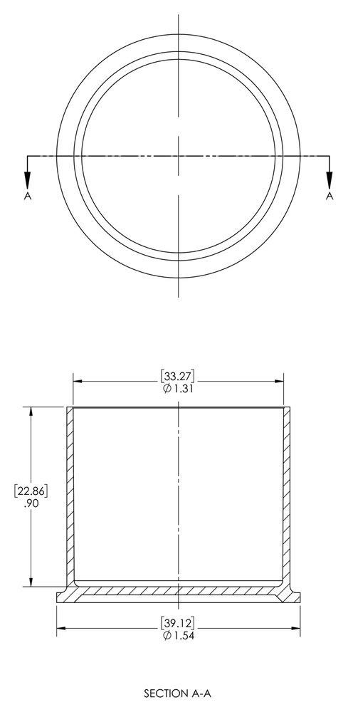 Caplugs 99394729 Plastic Cap for Threaded Connectors. RC-21, PE-LD, to Cap Thread Size 1-5/16 Cap ID 1.31" Length 0.90", Red (Pack of 40)