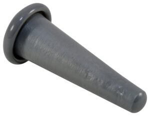 caplugs 99390050 plastic tapered plug. max hole dimension tp-11, vinyl, medium hole dimensions .31" mini hole dimensions .19" length 1.000", grey (pack of 50)