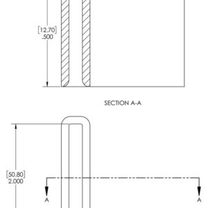 Caplugs 99390641 Plastic Angle Cap to Cover Metal 90 Degree Angle Frame Corners. VAC-2000X2000-8, Vinyl, Angle Frame Size 2.000" Metal Thickness .125" Height .500", Black (Pack of 24)