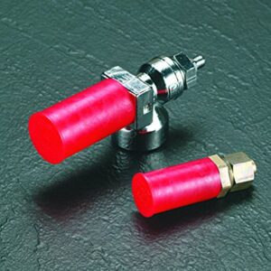 Caplugs 99394926 Plastic Long-Threaded Connector Cap RCL-20, PE-LD, to Cap Thread Size 1 5/8 Cap ID 1.611" Length 1.92", Red (Pack of 20)