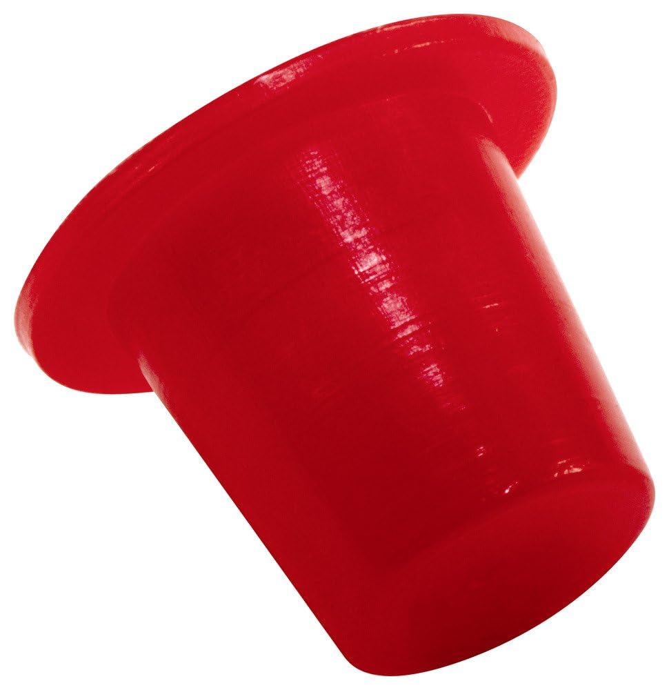 Caplugs T-14 T Series – Plastic Tapered Cap and Plug, 500 Pack, Red LD-PE, Cap OD 1.031" x Plug ID 1.215" Protective Closures, Dust and Moisture Seals, MIL Spec, SAE Fittings, Hydraulic, EZ Remove