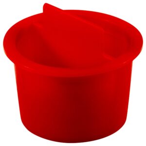 caplugs zcpt13q1 plastic center pull tab tapered plug. cpt-13, pe-ld, cap od 1.25" plug id 1.092", red (pack of 30)