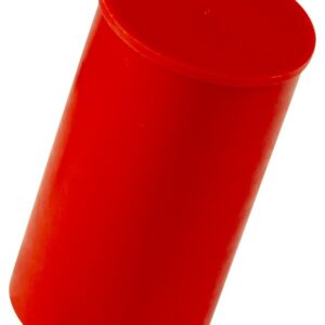 Caplugs 99394926 Plastic Long-Threaded Connector Cap RCL-20, PE-LD, to Cap Thread Size 1 5/8 Cap ID 1.611" Length 1.92", Red (Pack of 20)