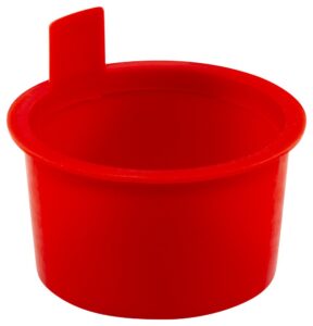 caplugs 99394636 plastic lift tab tapered plug. l-7, pe-ld, cap od 0.81" plug id 0.667", red (pack of 200)