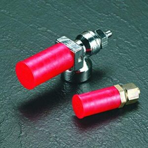 Caplugs 99191511 Plastic Long-Threaded Connector Cap RCL-10, PE-LD, to Cap Thread Size 7/8 Cap ID .861" Length 1.70", Red (Pack of 500)