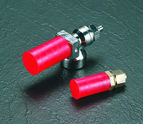 Caplugs 99191511 Plastic Long-Threaded Connector Cap RCL-10, PE-LD, to Cap Thread Size 7/8 Cap ID .861" Length 1.70", Red (Pack of 500)