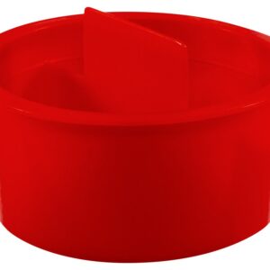 Caplugs ZCPT17Q1 Plastic Center Pull Tab Tapered Plug. CPT-17, PE-LD, Cap OD 1.75" Plug ID 1.601", Red (Pack of 20)