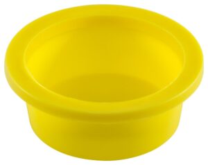 caplugs plastic tapered cap and plug with wide thick flange ww-wf-35, pe-ld, cap od 2.074" plug id 2.312", yellow (pack of 5)