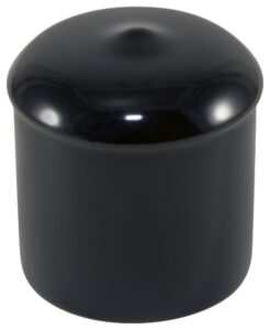 caplugs 99390306 plastic cap with flanges. vcf-750-16, vinyl, cap id 0.750" length 1.000", black (pack of 40)