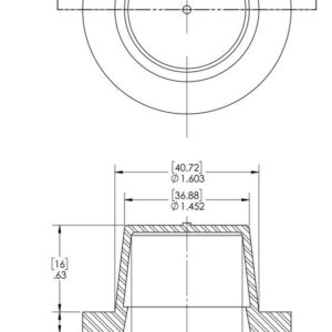 Caplugs WW-17 WW Series – Plastic Tapered Cap & Plug with Wide Thick Flange, 200 Pack, Yellow LD-PE, Cap OD 1.377" x Plug ID 1.603" Threaded and Non-Threaded Protection, Masking (99191394)