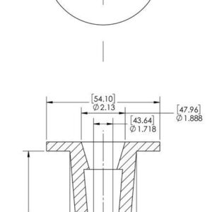 Caplugs T-20 T Series – Plastic Tapered Cap and Plug, 40 Pack, Red LD-PE, Cap OD 1.718" x Plug ID 1.95" Protective Closures, Dust and Moisture Seals, MIL Spec, SAE Fittings, Hydraulic (99394310)