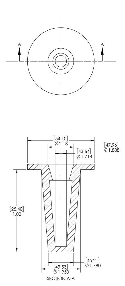 Caplugs T-20 T Series – Plastic Tapered Cap and Plug, 40 Pack, Red LD-PE, Cap OD 1.718" x Plug ID 1.95" Protective Closures, Dust and Moisture Seals, MIL Spec, SAE Fittings, Hydraulic (99394310)