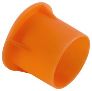 caplugs qpz5-1q1 plastic sleeve cap for tube ends. to cap thread size 5/8" pzc-5-1, pe-ld, to cap thread size 5/8", orange (pack of 1500)