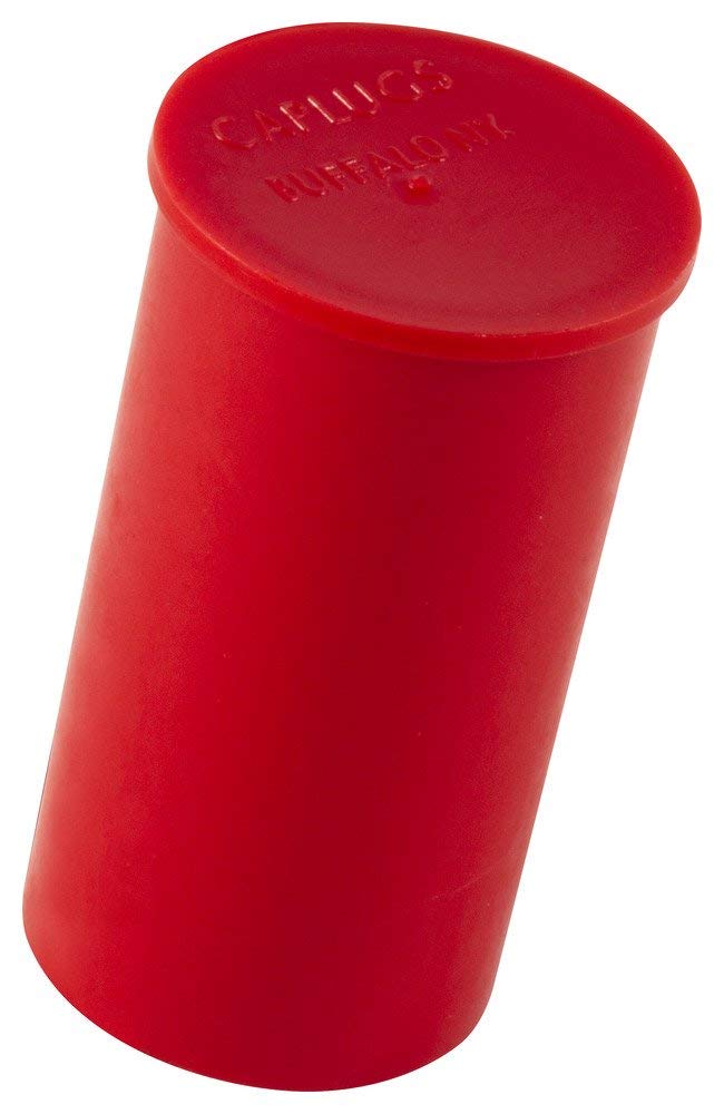 Caplugs 99191511 Plastic Long-Threaded Connector Cap RCL-10, PE-LD, to Cap Thread Size 7/8 Cap ID .861" Length 1.70", Red (Pack of 500)