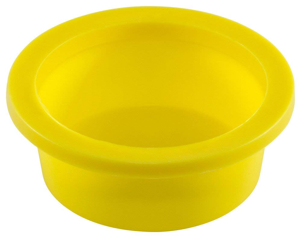 Caplugs WW-17 WW Series – Plastic Tapered Cap & Plug with Wide Thick Flange, 200 Pack, Yellow LD-PE, Cap OD 1.377" x Plug ID 1.603" Threaded and Non-Threaded Protection, Masking (99191394)