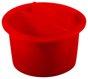 caplugs zcpt13sq1 plastic center pull tab tapered plug. cpt-13s, pe-ld, cap od 1.34" plug id 1.146", red (pack of 30)