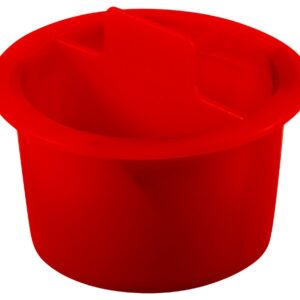 Caplugs ZCPT13SQ1 Plastic Center Pull Tab Tapered Plug. CPT-13S, PE-LD, Cap OD 1.34" Plug ID 1.146", Red (Pack of 30)