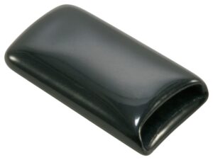 caplugs 99392524 plastic rectangular finishing cap with flat end grip. vrf-062x650-16, vinyl, length 1.000" id 0.650", black (pack of 40)