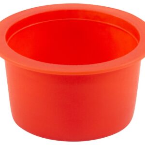 Caplugs Z7271AK1 Plastic Tapered Cap and Plug. T-727, PE-LD, Cap OD 1.34" Plug ID 1.5", Red (Pack of 20)