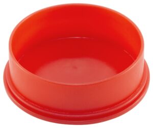 caplugs zc321ak1 plastic straight sided utility cap to cap thread size 2-1/2" c-32, pe-ld, to cap thread size 2-1/2", red (pack of 10)