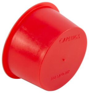 caplugs t-16 t series – plastic tapered cap and plug, 500 pack, red ld-pe, cap od 1.249" x plug id 1.465" protective closures, dust and moisture seals, mil spec, sae fittings, hydraulic, ez remove