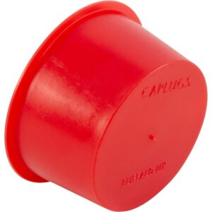 Caplugs T-16 T Series – Plastic Tapered Cap and Plug, 500 Pack, Red LD-PE, Cap OD 1.249" x Plug ID 1.465" Protective Closures, Dust and Moisture Seals, MIL Spec, SAE Fittings, Hydraulic, EZ Remove