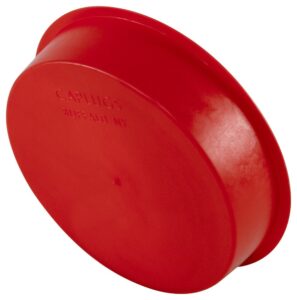 caplugs 99394342 plastic tapered cap and plug. t-1064, pe-ld, cap od 3.94" plug id 4.14", red (pack of 10)