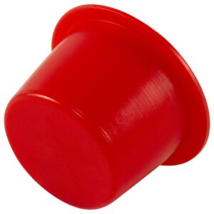 caplugs 99394278 plastic tapered cap and plug. t-7, pe-ld, cap od 0.518" plug id 0.667", red (pack of 200)