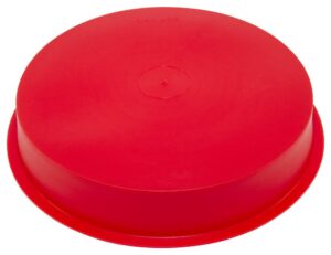 caplugs 99394358 plastic tapered cap and plug. t-1107, pe-ld, cap od 6.53" plug id 6.71", red (pack of 4)