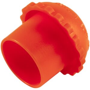 Caplugs ZBC01Q1 Plastic Cylinder Valve Threaded Cap BC-01, PE-LD, Please See Drawing, Orange (Pack of 8)